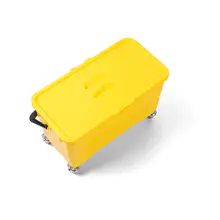FILTA WINDOW BUCKET WITH WHEELS & TRAYS 22L - YELLOW