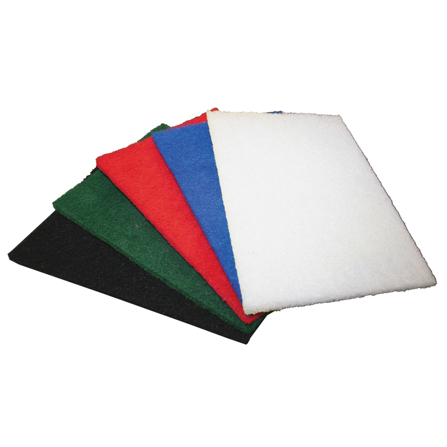 GLOMESH THINLINE HAND PAD - WHITE - 8X6 INCH / 200X150MM 10 PAC