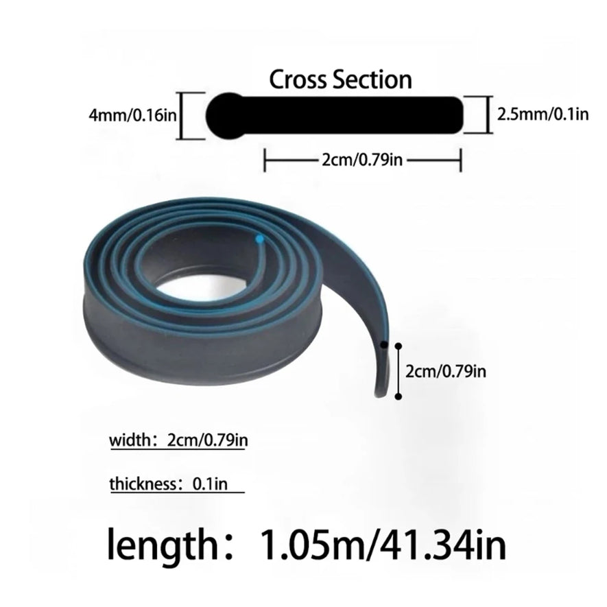 Cut-to-Size Window Squeegee Refills Replacement Squeegee Rubber Window Cleaning