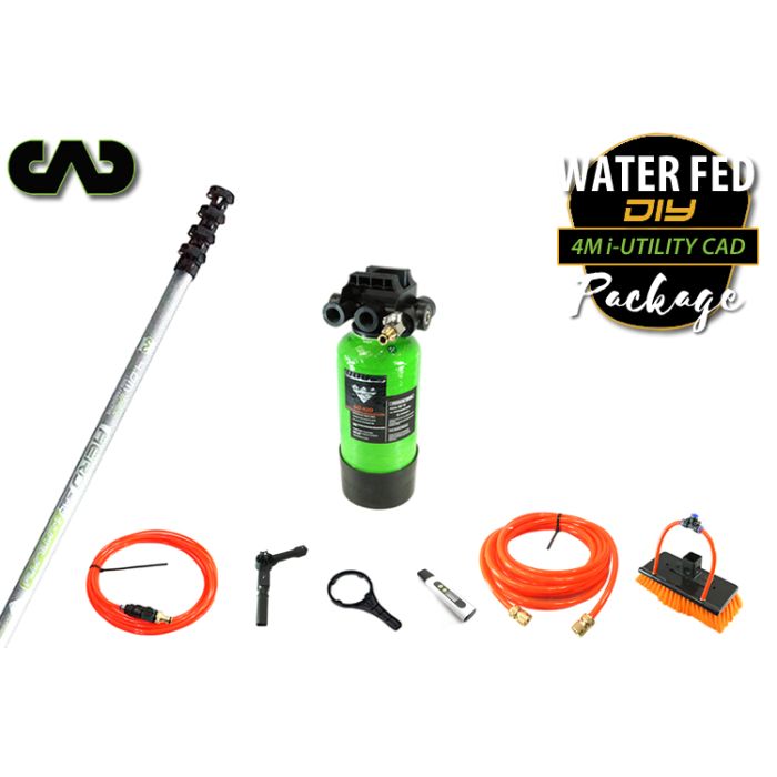Complete Water Fed Package DIY (i-Utility CAD fibreglass 4m pole & 4L tank)