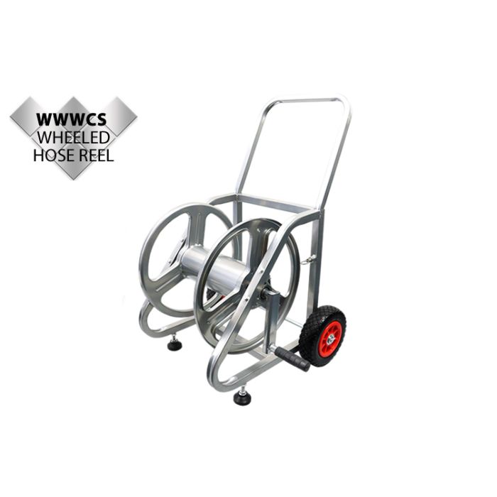 Wheeled Metal Hose Reel without hose