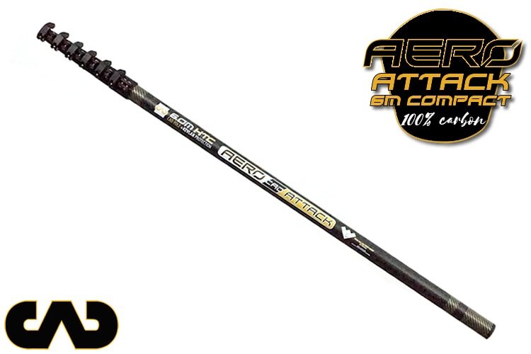 Complete Water Fed Package Aero Attack CAD 6m Compact (100% carbon pole 6.0m DeVito)