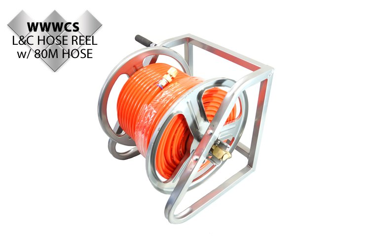 Lift and Carry Hose Reel with 80m 14mm x 10mm (id) Hose
