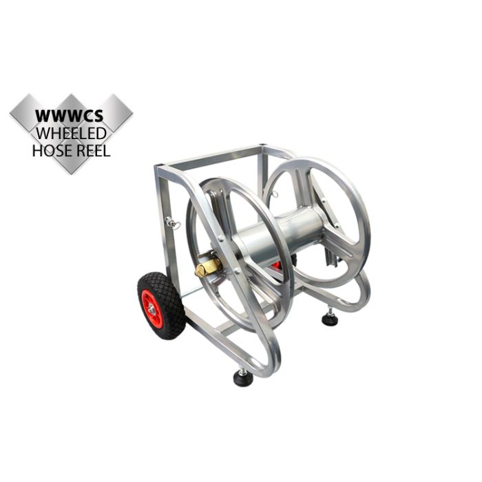 Wheeled Metal Hose Reel without hose