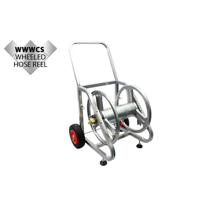 Wheeled Metal Hose Reel without hose