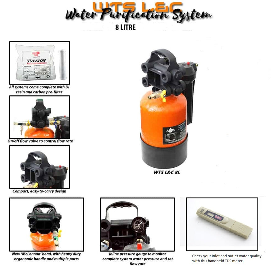 WWWCS 8 Litre Lift & Carry Di-ionisation System